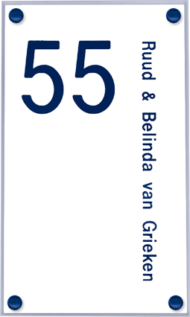 Perspex naambordje - Series 1004