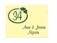 Perspex naambordje - Series 114