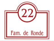 Perspex naambordje - Series 116