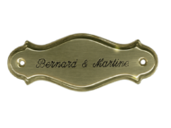 Messing naambordje - Series 20