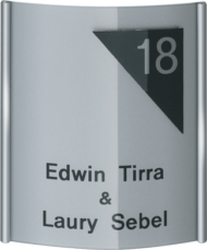 Aluminium naambordje - Series 403