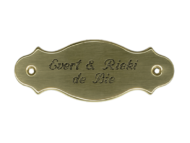 Messing naambordje - Series 40