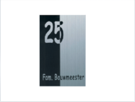 Aluminium naambordje - Series 451