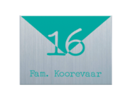 Aluminium naambordje - Series 452