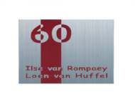 Aluminium naambordje - Series 453