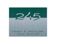 Aluminium naambordje - Series 455