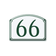 3D gegoten naambordje - Series 546