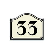 3D gegoten naambordje - Series 548