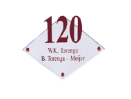 Perspex naambordje - Series 654