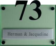 RVS naambordje - Series 661