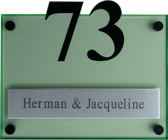 RVS naambordje - Series 661