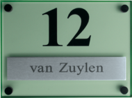 RVS naambordje - Series 660