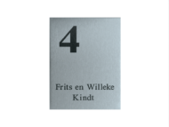 rvs naambordje - series 663