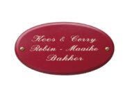 Houten naambordje - Series 80