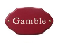 Houten naambordje - Series 82