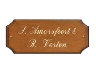 Houten naambordje - Series 86