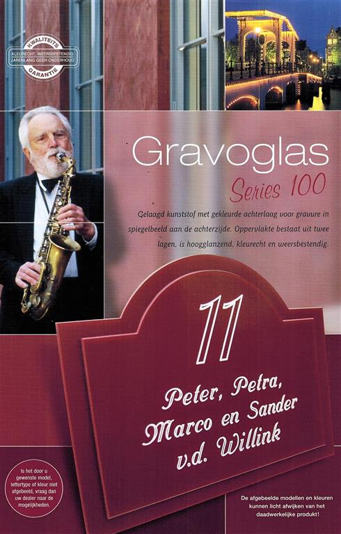 Gravoglas naambordje - Series 110 - Afbeelding 2