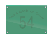 Glaslook naambordje - Series 1014