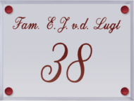 Perspex naambordje - Series 1025