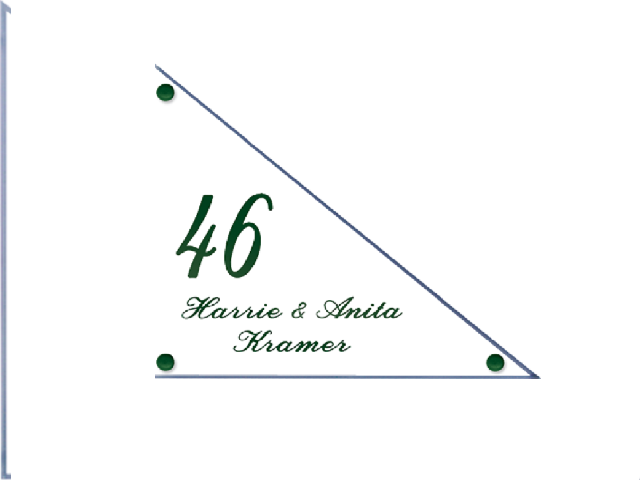 Perspex naambordje - Series 1031