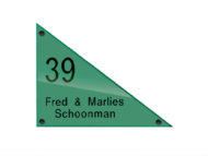 Glaslook naambordje - Series 1031