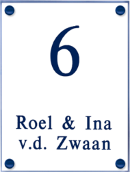 Perspex naambordje - Series 1032