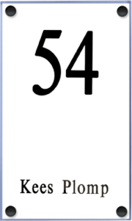 Perspex naambordje - Series 1034