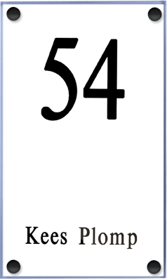 Perspex naambordje - Series 1034