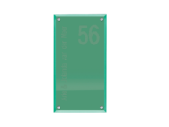 Glaslook naambordje - Series 1044