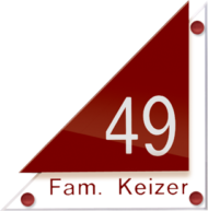 Gravoglas naambordje - Series 1104