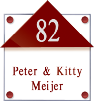 Gravoglas naambordje - Series 1107