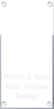 Perspex naambordje - Series 1152