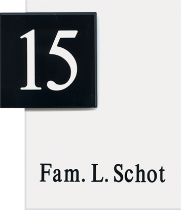 Gravoglas naambordje - Series 1202