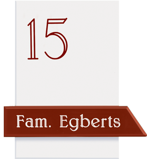 Gravoglas naambordje - Series 1203