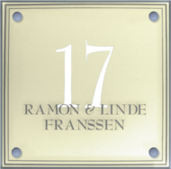 Perspex naambordje - Series 1254