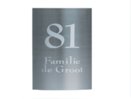 RVS naambordje - Series 1403