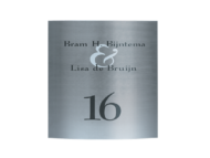 RVS naambordje - Series 1405