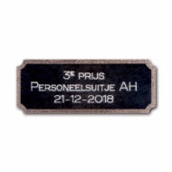 Luxe graveerplaatje 62 x 19 mm (incl. graveren)