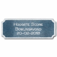 Luxe graveerplaatje 73 x 27 mm (incl. graveren)