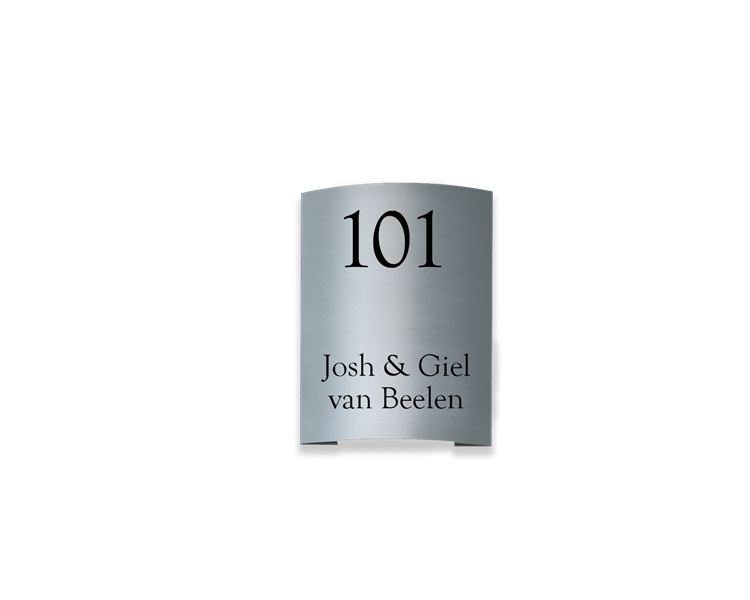 RVS naambordje - Series 1411