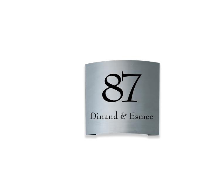 RVS naambordje - Series 1414