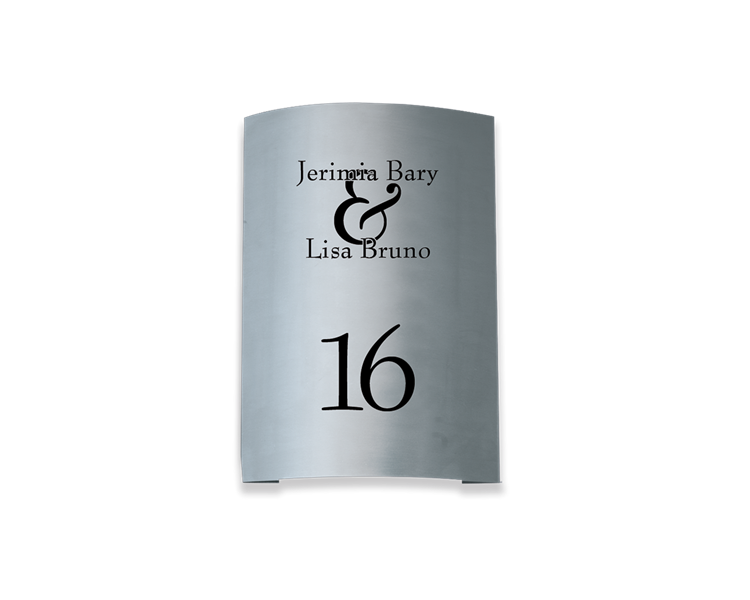 RVS naambordje - Series 1415