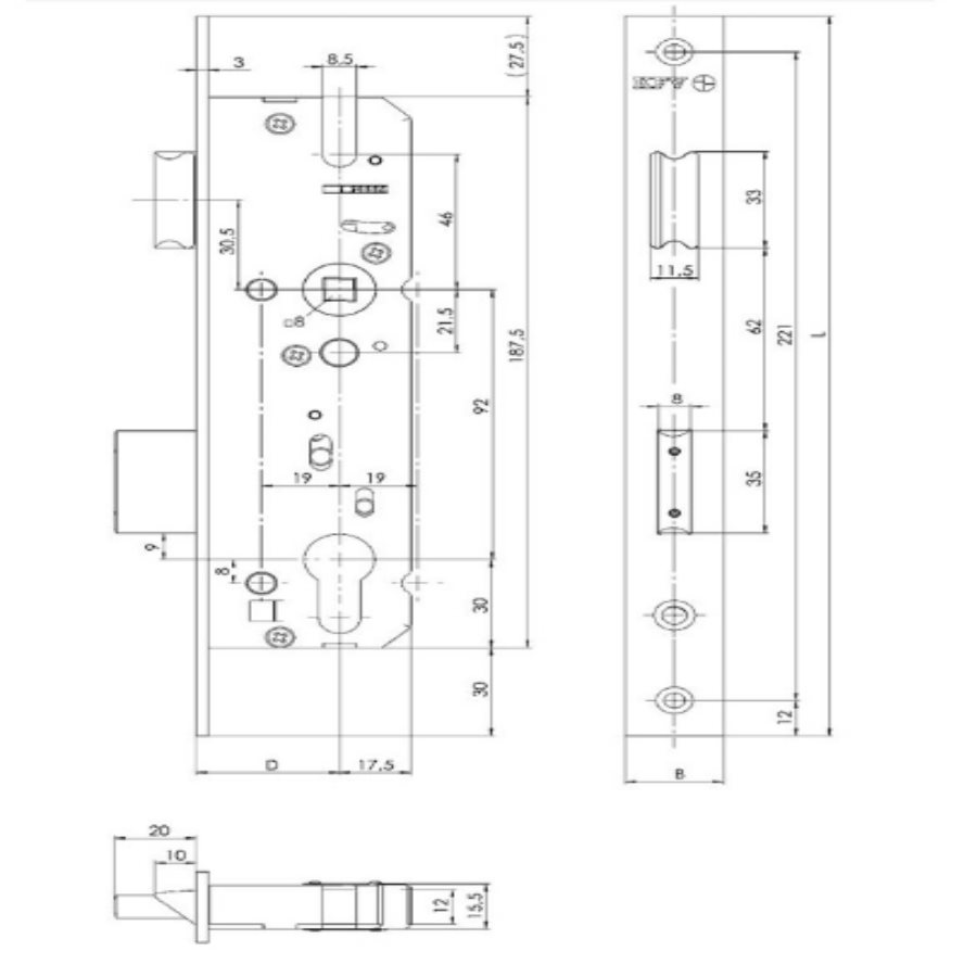 KFV smaldeurslot 49 PZW - Afbeelding 3