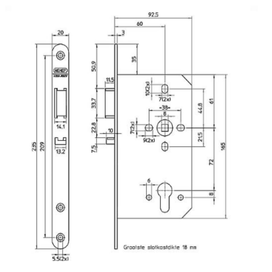 Centraalslot Nemef 649/47 - Afbeelding 3