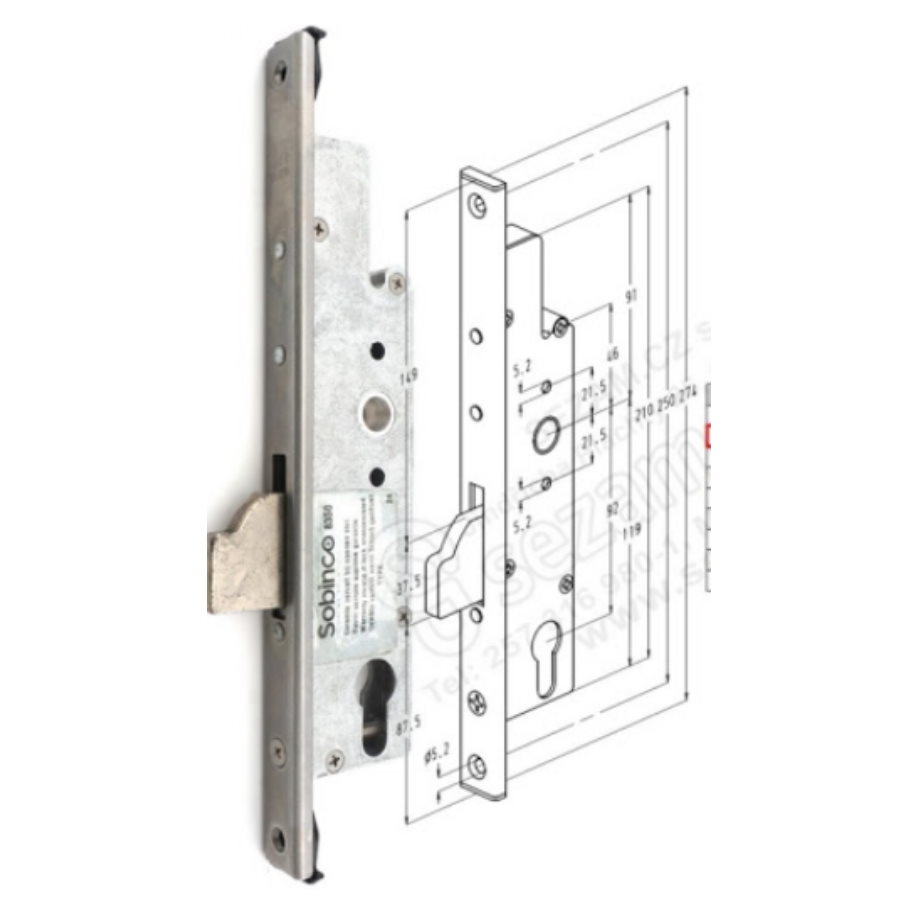 Smaldeurslot Sobinco 8621 - Afbeelding 3