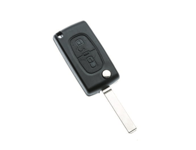 Peugeot sleutelbehuizing 2-knops