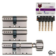 Mul-T-Lock SKG★★★ cilinder set (2 stuks 30x30mm + KNOP45x30mm)