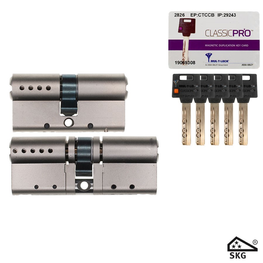 Mul-T-Lock SKG★★★ cilinder set (30x30mm + 40x40mm)